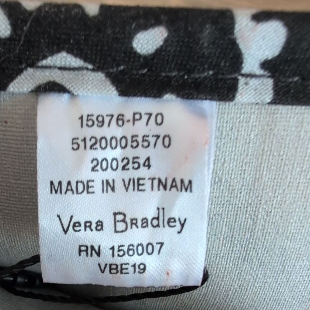Vera Bradley Paisley Noir Curling & Flat Iron Cover Travel Bag M548 - Picture 5 of 5